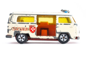 Krankenwagen | VW | Weiss | Brandschaden | 1970 | Siku | Patrick Gutenberg